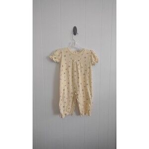 Fred's Kids Vintage Yellow Floral Romper One Piece Size 24 Month